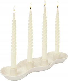 Gyertyatartó 4 gyertyához fehér Cheri dekoratív stílusos ajándék