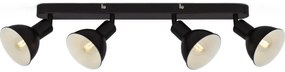 Brilo - Spotlámpa RETRO 4xE14/25W/230V fekete
