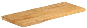 tömör mangófa természetes élű asztallap 90 x 40 x 2,5 cm