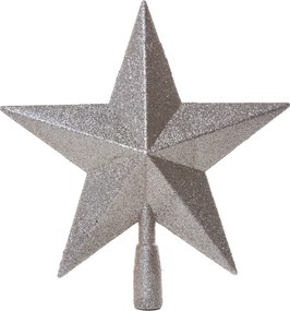 Pezsgő glitteres csúcsdísz 28.5 cm