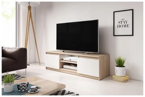 DONATO TV-asztal - sonoma tölgy / fehér