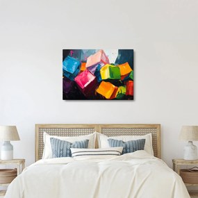 Kép - Színes kockák (70x50 cm)
