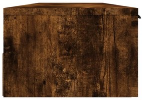 füstös tölgy színű szerelt fa faliszekrény 102 x 30 x 20 cm