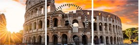 Kép - Colosseum Rómában (órával) (90x30 cm)