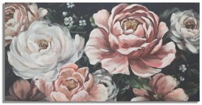 Vászon kép, pünkösdi rózsák,120x60 cm púder, fehér - ROSES1