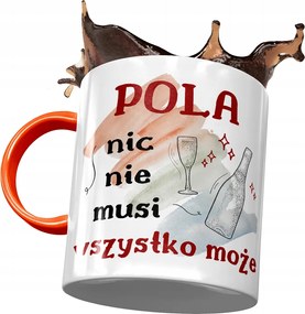 Narancssárga Bögre Poli Barátnőknek Nyomtatott Fotóval