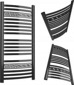 Greek 950/570 Fürdőszobai Radiátor, Fényes Fekete