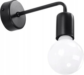 Sollux Lighting Duomo fali lámpa fekete, fém, E27, 60W, szabályozható