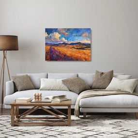 Üveg kép - Olajfestmény tájkép (70x50 cm)