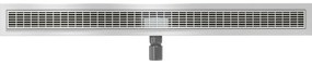 Mexen Flat M33 rozsdamentes acél zuhanytálca 90 cm, rozsdamentes acél, 1033090-15