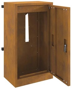 postaláda Rozsdás 30 x 23 x 55 cm időjárásálló acél