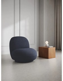 Sötétkék buklé fotel Chuck – Micadoni Home
