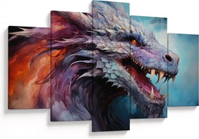 Kép - Egy sárkány illusztrációja (150x105 cm)