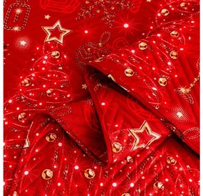 Ágytakaró CHRISTMAS MAGIC, piros Méret: 200 x 220 cm
