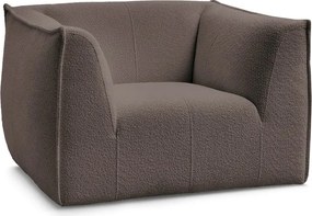 Barna buklé fotel Giorgia – Bobochic Paris