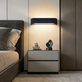 BRILAGI - fényerőszabályozható LED fali lámpa FALCON MODERN LED/14W/230V 40 cm fekete + távirányító