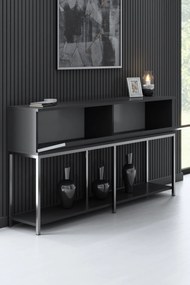 Konzolasztal Lord - Anthracite, Silver