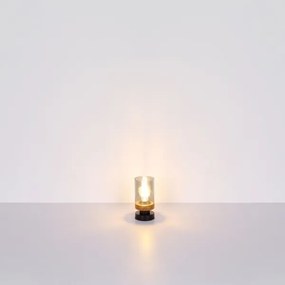 Globo 15557T - Asztali lámpa FINCA 1xE27/40W/230V fém/fa