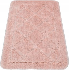 Fürdőszobaszőnyeg Rózsaszín Csúszásgátló 50x80cm Puha Bolyhos Nedvszívó