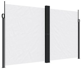 fehér behúzható oldalsó napellenző 200 x 1200 cm
