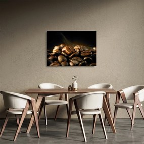 Üveg kép - Kávébabok (70x50 cm)