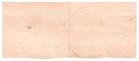 kezeletlen tömör tölgyfa fali polc 140x60x(2-6) cm