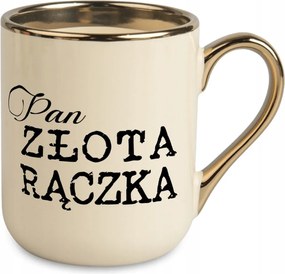 Bögre Elegáns Ajándék Építőipari Szakember Vízvezeték Szerelő Úr Arany Fogantyú