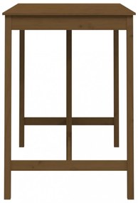 mézbarna tömör fenyőfa bárasztal 140 x 80 x 110 cm