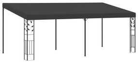 vidaXL antracitszürke falra szerelhető pavilon 6 x 3 x 2,5 m