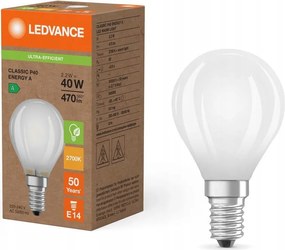 Led izzó Golyó E14 P45 2.2W 40W 470lm 2700K Meleg 330° Ledvance