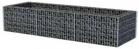 acél gabion magaságyás 270 x 90 x 50 cm