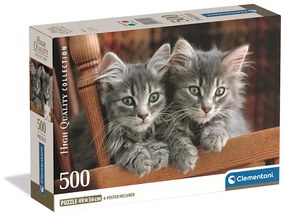 Cicás Cozy Cat 500 db-os Compact puzzle Clementoni