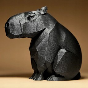 Kapibara Geometrikus Figura Dekoráció Szobor 15 cm Ajándék Otthonra