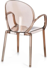 Világosbarna műanyag kerti szék Camilla – Bizzotto