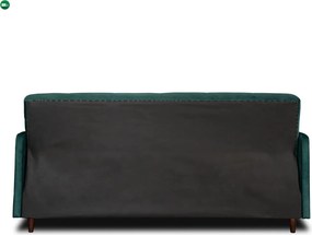 Sofa Rozkładana TIVOLI Zielona Welurowa