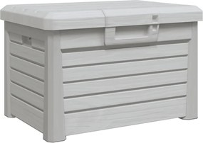vidaXL szürke polipropilén kültéri párnatartó láda 73 x 50,5 x 46,5 cm