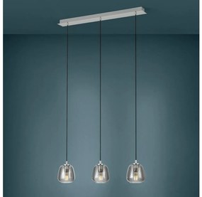 Eglo 39667 - Csillár zsinóron ALBARINO 3xE27/40W/230V füstös