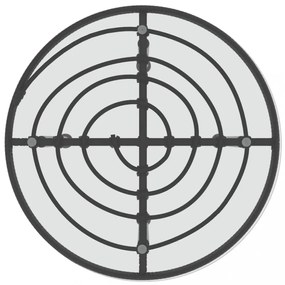 3 részes fekete polirattan kerti étkezőgarnitúra