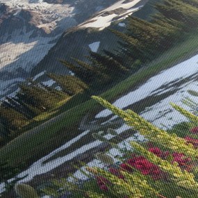 Kép - Mount Rainier (órával) (90x30 cm)