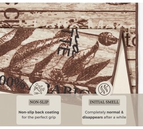 Delicious Coffee barna konyhai futószőnyeg, 67 x 180 cm - Hanse Home