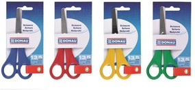 Olló, iskolai, 13,5 cm, DONAU, vegyes (D80)