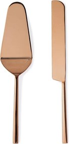 Rozsdamentes acél torta tálaló készlet 2 db-os Hestia – Bizzotto