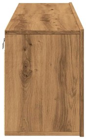 2 db kézműves tölgy falra szerelhető TV-szekrény 60x30x41 cm