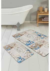 Bézs fürdőszobai kilépő szett 2 db-os 60x100 cm – Mila Home