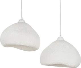 Brilagi - Kábeles függőlámpa WABI SABI 2xE27/40W/230V átm. 45 cm fehér