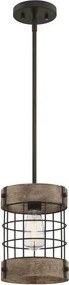 Westinghouse 61180 - Kábeles függőlámpa LANGSTON 1xE27/60W/230V átm. 19 cm fenyő