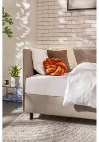Szürkésbarna kárpitozott ágyneműtartós egyszemélyes ágy matraccal 120x200 cm Avela – Bonami Selection