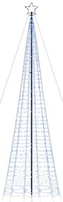 kék LED karácsonyfa tüskékkel 1534 LED 500 cm