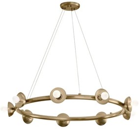 Kichler KL-PALTA9-CPZ - PALTA kábelcsillár 9xE14/40W/230V aranyszínű