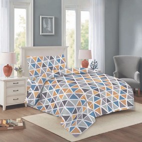 Nela 03 Triangulo pamut ágyneműhuzat, 140 x 200 cm, 70 x 90 cm